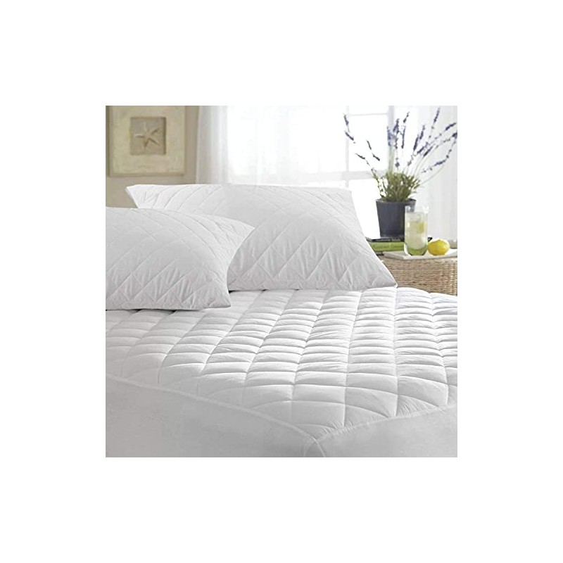 Luxury Quilted Mattress Protector Ultra Soft Extra Deep Fitted Pad