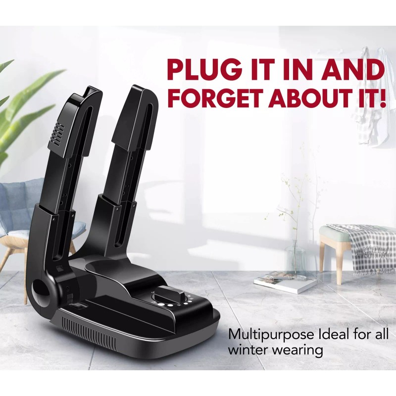 Manledio Portable Electric Shoes Boots Dryer and Warmer with Folding