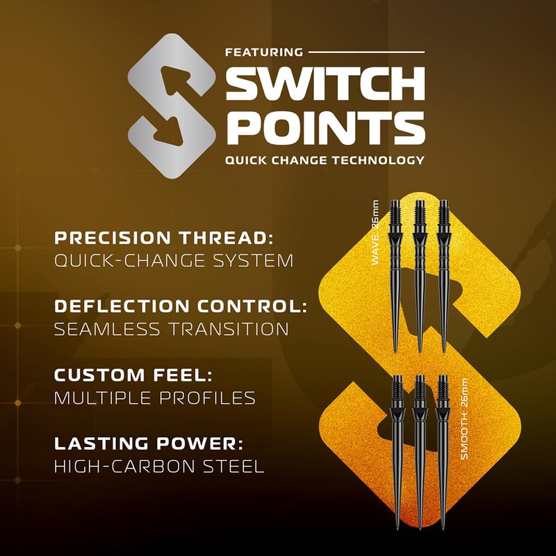 WINMAU Darts - Exion 24g Steel Tip Dart Set |