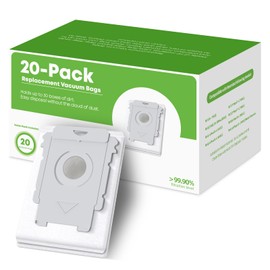 VBN 20 Pack Replacement Roomba Vacuum Bags, Compatible with iRobot Roomba i7, i7+, i3, i3+, i1+, i4, i4+, i6, i6+, i8, i8+, j7, j7+, s9, s9+ Plus, i & s & j Series Automatic Dirt Disposal Bags