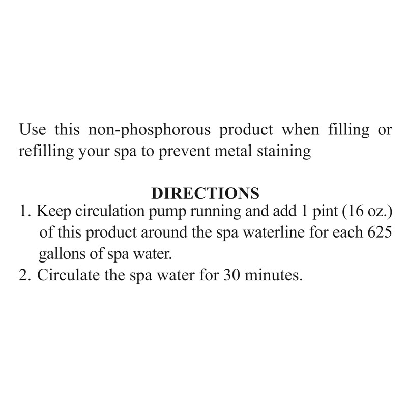 SpaChoice 1-Pint 2-Pack Premium Metal Free, Metal Gone for Spa