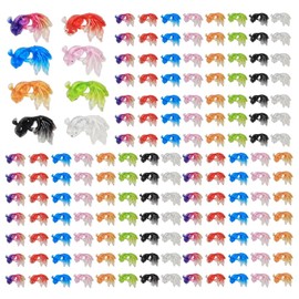 Comimark 100 PCS Resin Colorful Mini Kawaii Goldfish Flat Back Rhinestone Appliques DIY Wedding Scrapbook Manicure Gradual Mermaid Nail Pendant Koi Embellishments Crafts