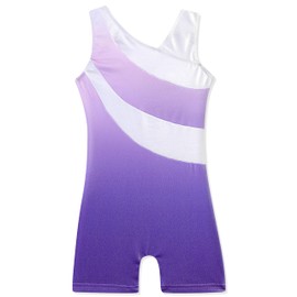 DAXIANG Gymnastics Equipment for Kids Leotard for Girls Gymnastics Light Purple 130