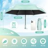 ZOMAKE Folding Umbrella, Parasol, Ultra Lightweight, Compact, Elastic Handle Design,