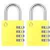 [ZARKER XD40] Heavy Duty Outdoor 4-Digit Combination Padlock for Locker,