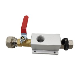 NYSUS Air Outlet Kit for 3/4 Inch Tubing System with 1/2 Inch NPT Outlet Port (With Shut Off Valve)