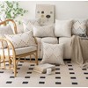 Cushion Covers, Boho Throw Pillow Covers 45x45cm, Pack of 2,