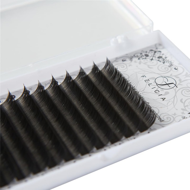 FELICIA Flat Lash Matte Eyelash Extensions Ultra Soft Single Matsueku
