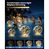 Powfloven 3 Pack Floating Pool Lights Solar Powered, 15" Inflatable