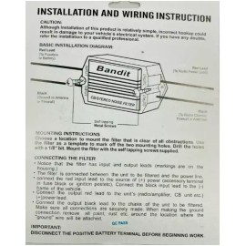 Workman Bandit CBNF3AXX CB / Stereo 3-Pin Power Cord w/ 20 amp Noise Filter New