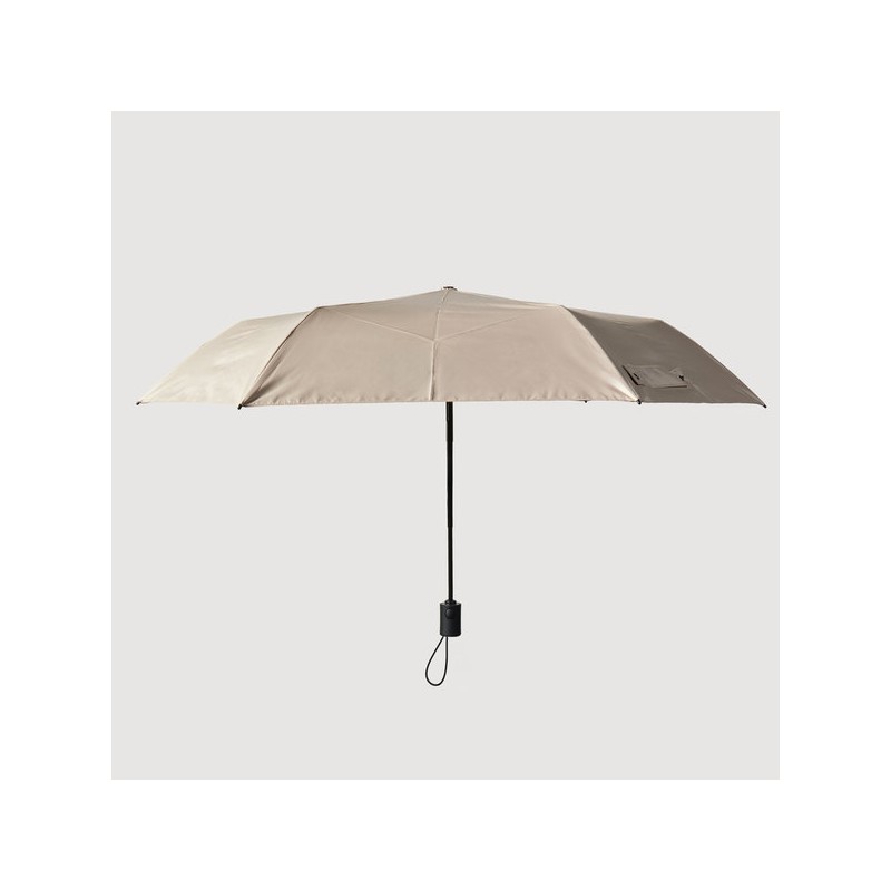 JAJU [JAJU] 3-Section Automatic Blackout Sun/Rain Umbrella - Beige