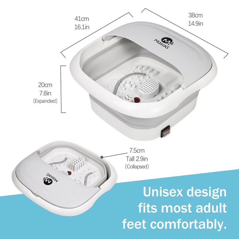 Foldable Foot Spa Massager, MASAG F10 Foot Spa Bath Massager,
