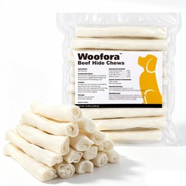 Woofora Rawhide Twist Sticks Dog Treats, Long Lasting Chew Sticks for Small, Medium & Large Dogs, Protein Rich Rawhide Chews, 10.58 oz