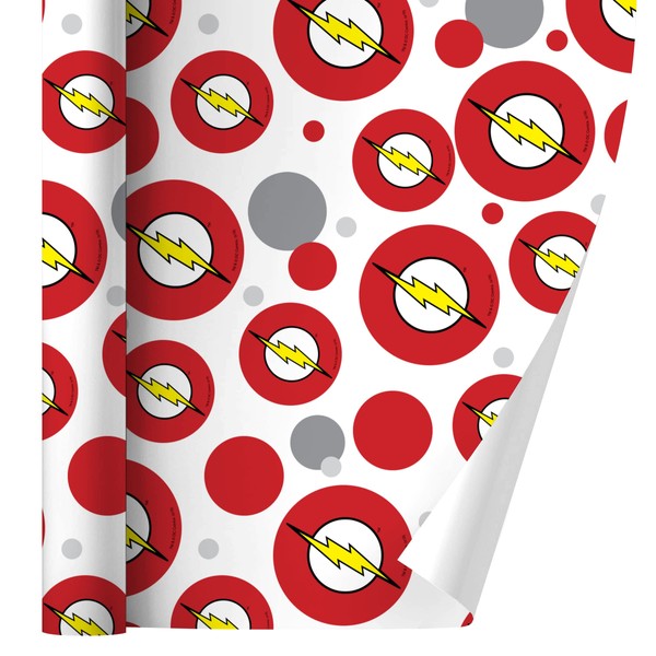 GRAPHICS & MORE The Flash Lightning Bolt Logo Gift Wrap Wrapping Paper Roll