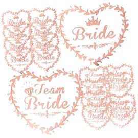 BIUDECO Wedding Temporary 40pcs Bride Bridesmaid Stickers for Bachelorette Party Bridesmaid Favor Bridal Shower Decor