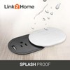 Link2Home 2 Pack Space Saver Grommet Socket with USB, 1