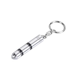 sourcing map Anti-Static Keychain Static Secondary Electricity Discharge ESD Keyring, Surface Chromed, Magnetic Head. (Black)
