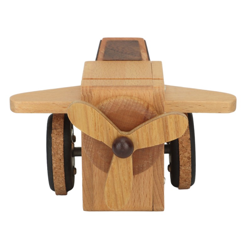 Fighter Music Box Aircraft Wood Craft Musical Box Birthday Christmas