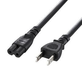 Sanwa Supply KB-DM2S-1 Power Cord (2P Straight Connector) 3.3 ft (1 m)