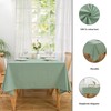 ATsense Tablecloth Mint Green Tablecloths Linen Look 100% Washed Cotton