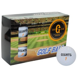 LEZAX Yomiuri Giants Golf Balls, Pack of 6, White YGBA-4770