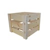 Farrinne Wooden Slatted Crate, 16x16x13 Inch Outside Dimensions Knockdowm Style