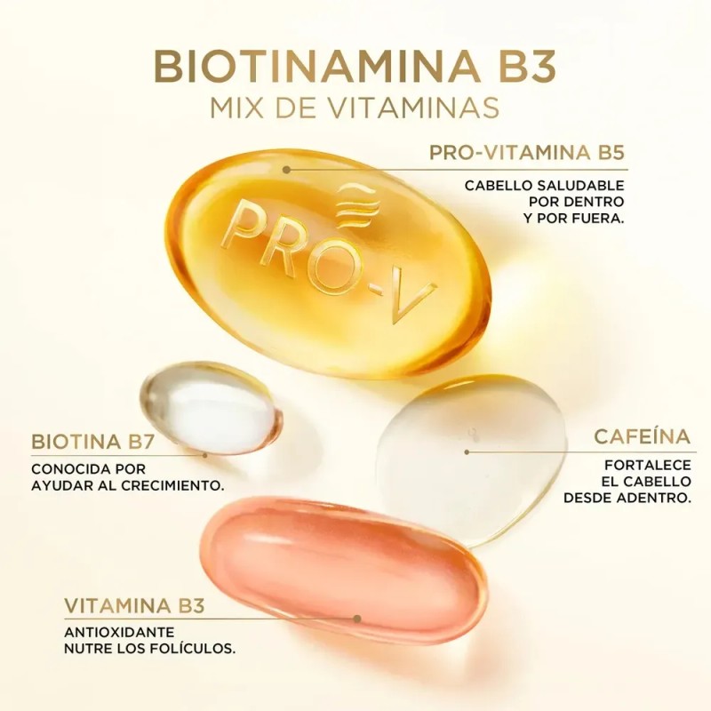 Tónico Capilar Anticaída+ Pantene Biotinamina B3, cabello saludable desde la