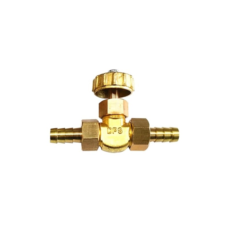 Elbow Brass Needle Valve for Gas/Air/Lpg Brass Hose Regulating Gate