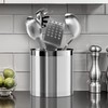 Oggi Stainless Steel Jumbo Utensil Holder - 7" Utensil Caddy,