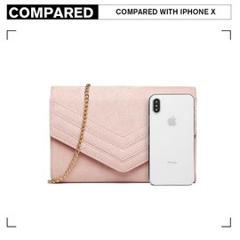 Miss Lulu Women's Clutches Wedding Bag Ladies Evening Shoulder Bags (1-1 Pink)