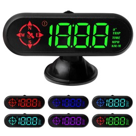 Hud Tachometer mit Gps+Beidou, Geschwindigkeitsmesser Tachometer Anzeige Mph/Kmh, 10hz Bildwiederholrate, Head Up Display Auto, Usb Interface Plug And Play, Automatische Helligkeitsanpassung