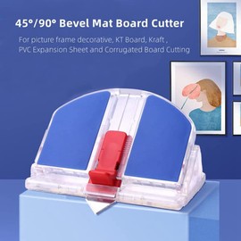 Dasing Mat Cutter 45 & 90 Degree Bevel Mount Cutter Bevelled Cutting Tool for Art Picture Frame Foam Board Cardboard Pack of 1