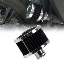 Frtcaty 23MM High Flow Vent Valve Cover Breather Filter Universal Car Air Filter Cold Air Intake Filter Small Air Filter Breather Universal Air Vent Cover BLACK