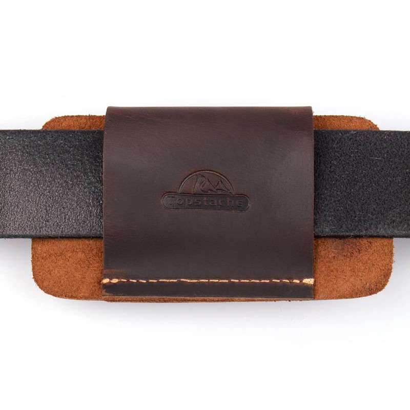 Topstache Knife Sheath, Handmade Knife Holster, Horizontal Carry Leather Sheath