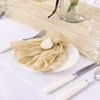 DeZerlor Champagne Cheesecloth Table Runner Boho Gauze Table Runner Rustic
