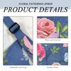 CYNOSURETECH 2 Floral Pattern Aprons And 2 Hooks, Waterproof Apron,