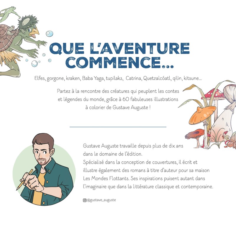 Aventures fantastiques - Le coloriage selon Gustave Auguste