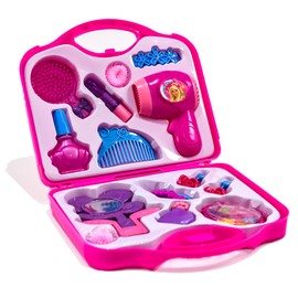 KTS Its Girls Stuff - Fold Open Plastic Vanity Case Play Set - Pretend Beauty Toys
