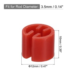 QUARKZMAN 300 Pcs Clothes Hanger Marker Blank Labels for 3.5mm Rods for Garment Color Coding 12 Colors