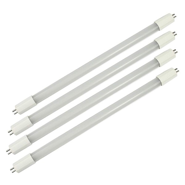 LEGELITE Led Tube Light T5 12" 4W 110V AC 400LM 6000K, Perfect F8T5 Florescent Tube Replacement for Your Under-Cabinet Lights(for Home Use,Cool White, 4Pack)