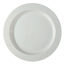 ECOSENSE WHITE 10.25'' PLATE 180CT