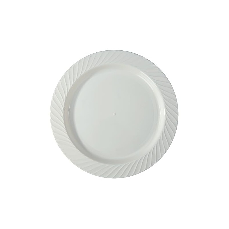 ECOSENSE WHITE 10.25'' PLATE 180CT