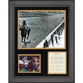 Framed Secretariat & Ron Turcotte Kentucky Derby Triple Crown Winner 11"x14"Horse Racing Three Photo Collage