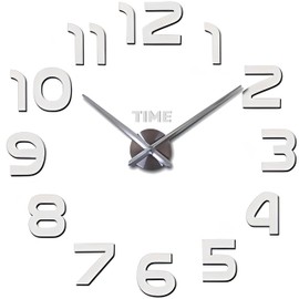 Retoo Wall Clock 3D DIY Mute Decor Gift Home Office Home Restaurant Office Hotel Wall Clocks on a Living Room Wall Clock Wall Decoration