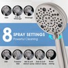 Sperwoesy Slip-On Tub Spout with Diverter, High Pressure 8 Settings