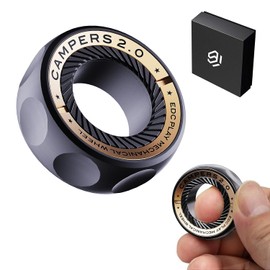 Fidget Spinner para Alivio del Estrés – Anillo Fidget Magnético DIY con Sonidos Atractivos, Juguetes de Acero Inoxidable EDC para Adultos y Adolescentes, Perfecto para Trabajo, Estudio, Espera, Regalo