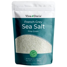Viva Doria Sel Gris French Light Grey Sea Salt, 1.5 lb (24 oz)