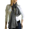 Brando Black Square Chain Design Fashion Luxuriant Scarf(Small)
