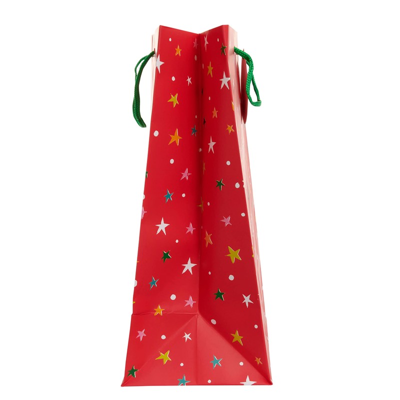 UK Greetings Multipack of 6 Medium/Large Christmas Giftbags - Bright