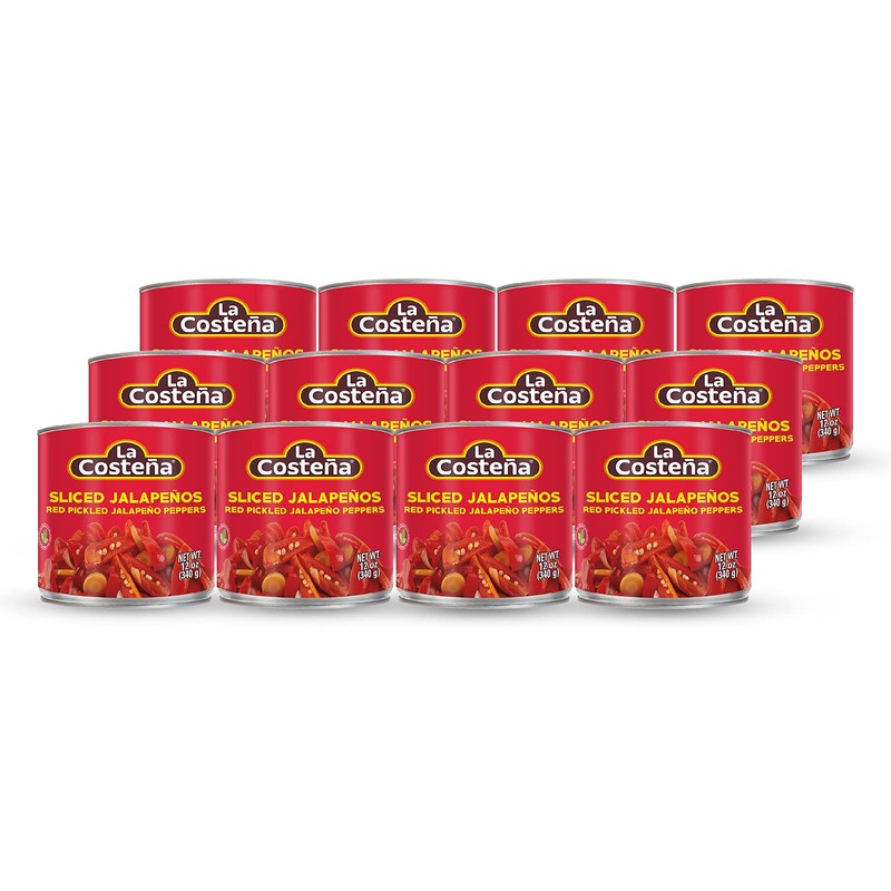 La Costeña Sliced Red Jalapeno Peppers for Mexican Food, Jalapeno